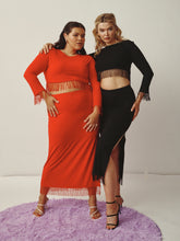 Load image into Gallery viewer, 06 BEADED FRINGE SKIRT
