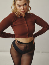 Load image into Gallery viewer, 02 CROPPED COLLARED CARDIGAN
