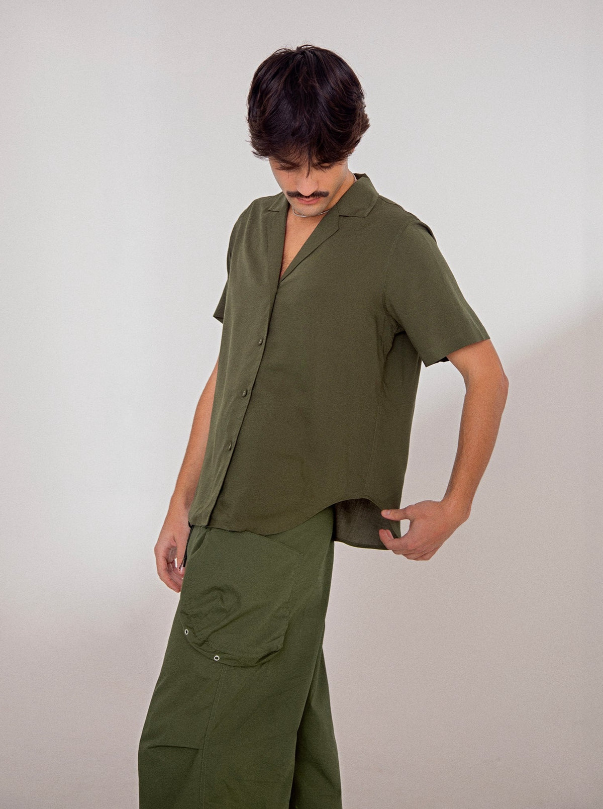Good Enough Bowling ボタンシャツ オリーブグリーン 01 BOWLER SHIRT | T.W.I.N. (That's What I Need)