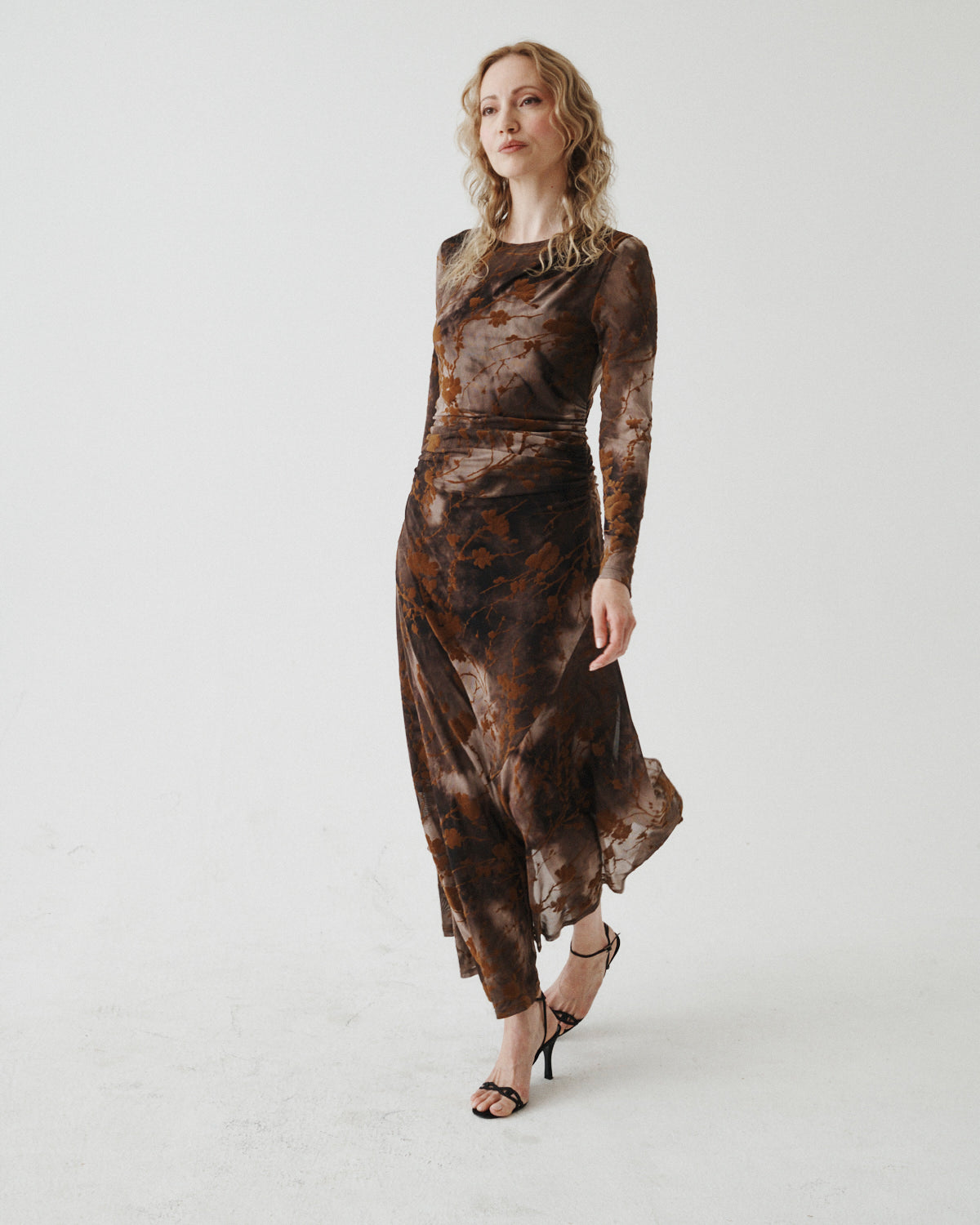 10 BURNOUT MESH ASYMMETRICAL DRESS | T.W.I.N. (That's What I Need) 10 BURNOUT MESH ASYMMETRICAL DRESS | T.W.I.N. (That's What I Need)