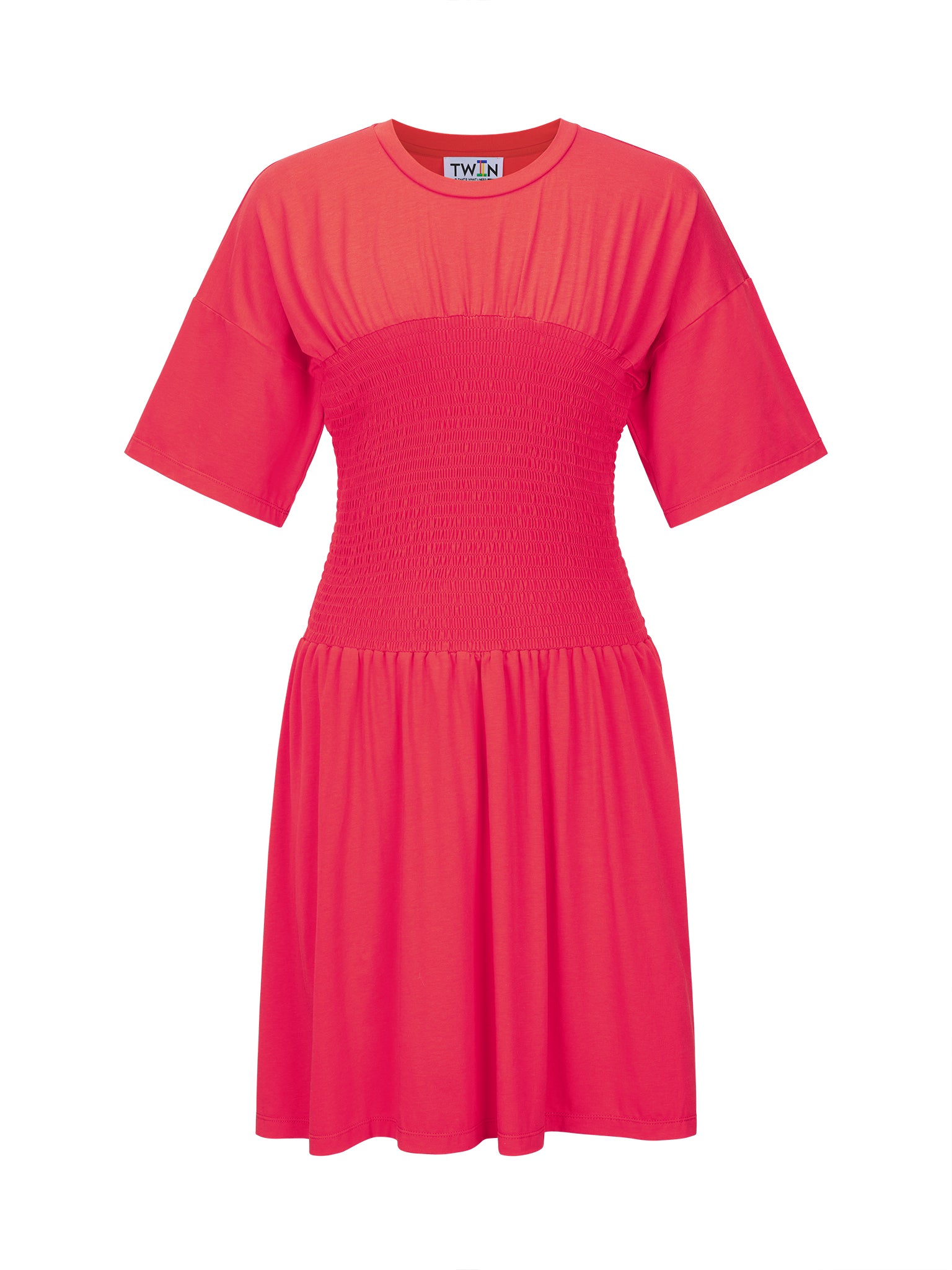 09 SHIRRED T-SHIRT DRESS | T.W.I.N. (That's What I Need) 09 SHIRRED T-SHIRT DRESS | T.W.I.N. (That's What I Need)
