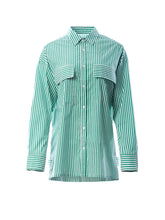 Load image into Gallery viewer, 03 STRIPED UTILITY SHIRT
