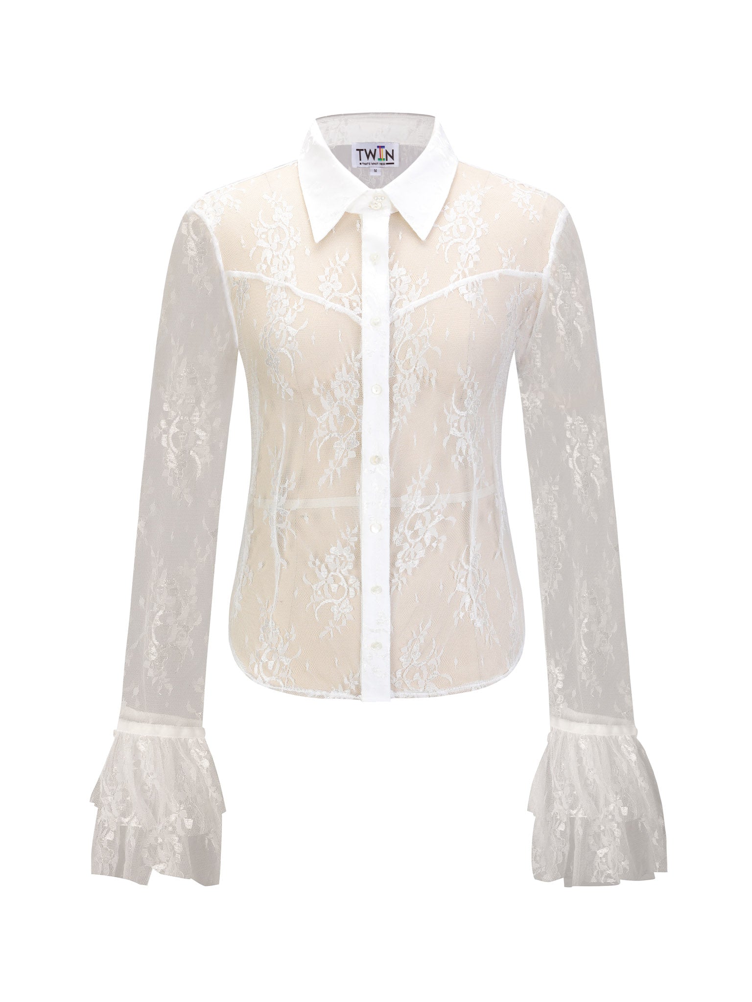【WONDER WONDER】Puffy lace see-through frill t-shirt WMZCYXY Womens Lace Short Sleeve Tops V Neck Summer T Shirt