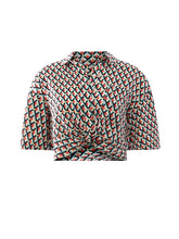 Load image into Gallery viewer, 03 DIAMOND KNOT CROP TOP
