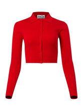 Load image into Gallery viewer, 02 CROPPED COLLARED CARDIGAN
