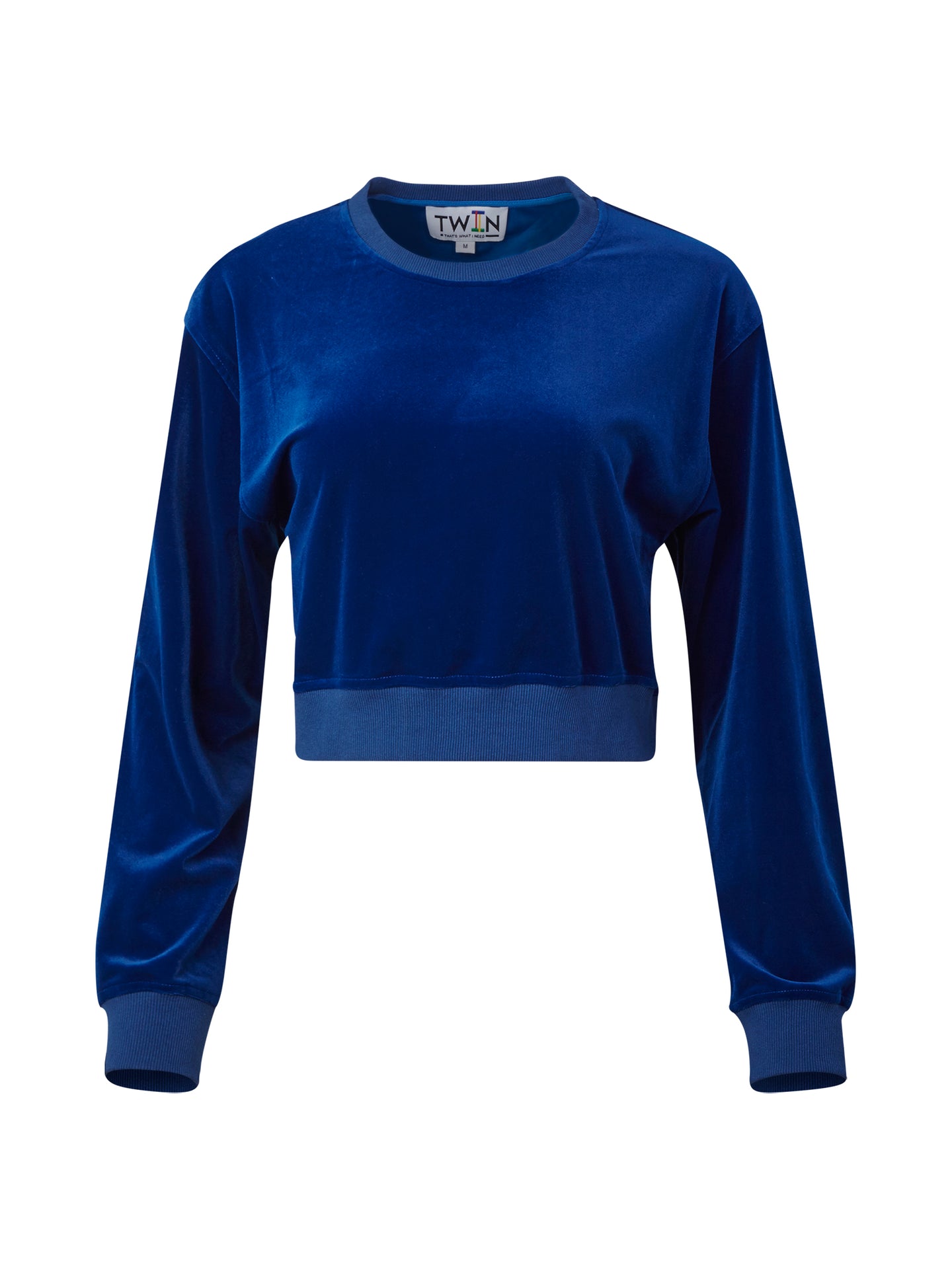 04 VELOUR CROPPED SWEATSHIRT