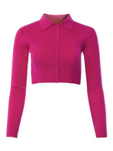 Load image into Gallery viewer, 02 CROPPED COLLARED CARDIGAN
